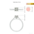 thumbnail image 5 of ANGARA Natural 1 Ct. Diamond Solitaire Engagement Ring in Sterling Silver for Women (Ring Size: 7.5), 5 of 10