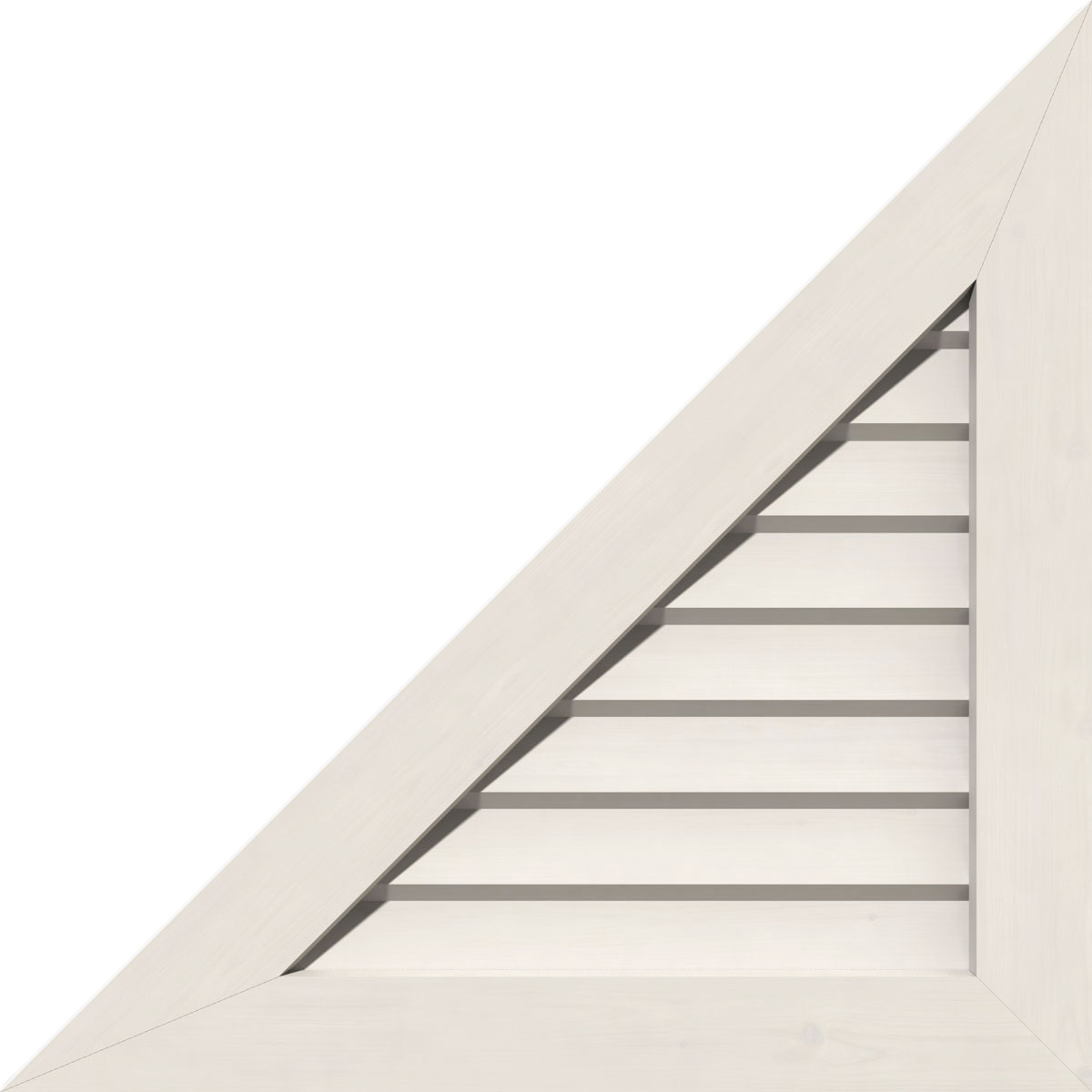 36"W x 30"H Right Triangle Gable Vent Left Side (44 1/2"W x 37"H