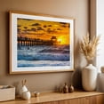 thumbnail image 4 of Waist Deep - Naples Florida Photography Oak Framed Wall Art Print 20 x 30 inches, 4 of 6