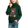 thumbnail image 2 of Mifsaly Toddler Boys Girls Turtleneck Sweater Kids Long Sleeve Chunky Knit Warm Pullover Sweaters, 2 of 7
