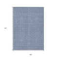 thumbnail image 3 of 9' X 12' Navy Blue And Gray Geometric Washable Indoor Outdoor Area Rug, 3 of 5