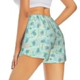 thumbnail image 4 of Picia Sea Turtle Pattern Women's 2 in 1 Athletic Running Shorts High Waisted Workout Casual Gym Sweat Shorts with Comfy Liner Zipper Pockets-XX-Large, 4 of 9