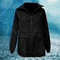 thumbnail image 3 of Outdoor Hiking Jacket With Hood Breathable Raincoat For Trekking & Leisure Mid Length Windbreaker Coat Lightweight Jacket with Hood Women Womens Tall Rain Jacket Raincoat for Women Nylon Rain Coats, 3 of 8