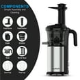 thumbnail image 7 of moRollio Cold Press Juicer; Powerful 200W Slow Masticating Juicer Machine for Vegetables and Fruit, 7 of 7
