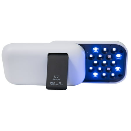 UPC: 0850009545763 | LivePure Portable UV-Sanitizer  Handheld UV Disinfectant Device with Rechargeable Battery and Medical Grade UVC Technology  Pearl White