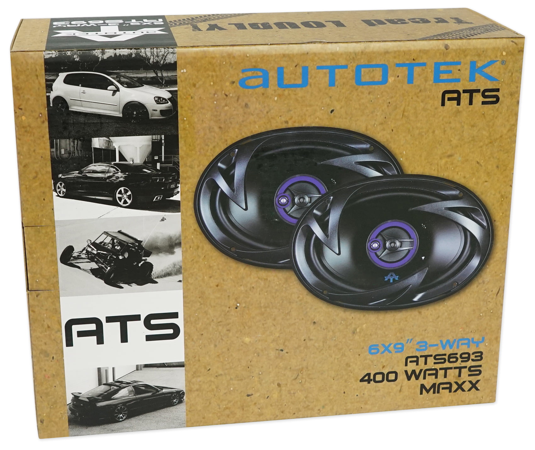 Autotek 6x9" Rear Factory Speaker Replacement Kit For 1995-2000 Dodge Stratus 