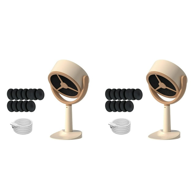2X Purificador de Humo Portátil, Filtro de Humo Portátil para Fumar en Interiores, Miniventilador de Cocina Interior, Campana Extractora Portátil