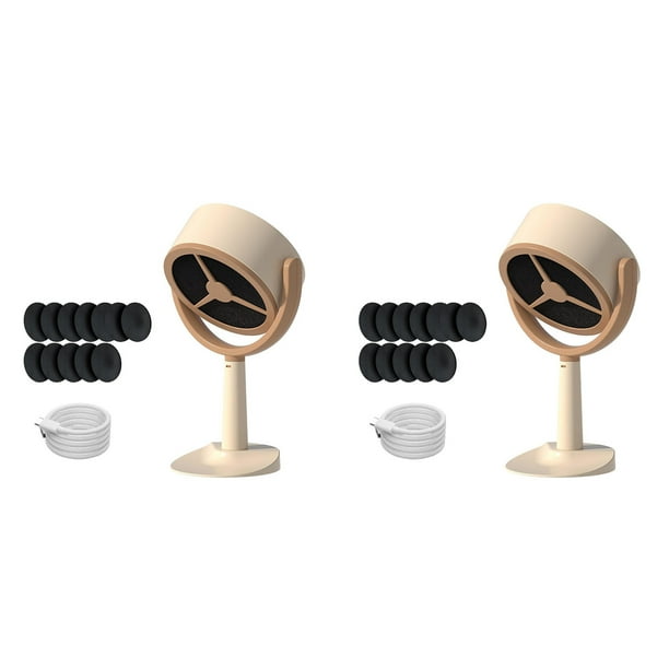 2X Purificador de Humo Portátil, Filtro de Humo Portátil para Fumar en Interiores, Miniventilador de Cocina Interior, Campana Extractora Portátil