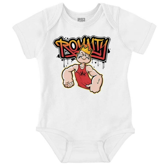 Urban Popeye Royalty Paint Dip Romper Boys or Girls Infant Baby Brisco Brands NB