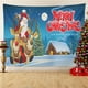 thumbnail image 1 of Nuevo póster de Navidad tapiz de gran tamaño Navidad sala de estar sofá decoración tapiz colgante de piel de melocotón, 1 of 6