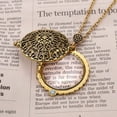 thumbnail image 2 of Hollow Retro Magnifying Glass Necklace Alloy Plating, 2 of 2
