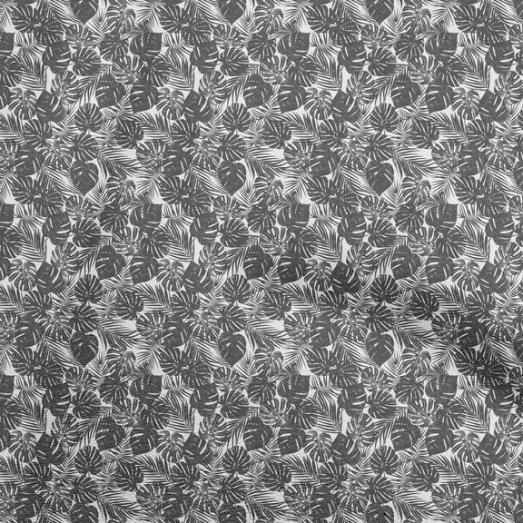 oneOone Rayon Black Fabric Tropical Sewing Fabric By The Yard Printed Diy Clothing Sewing Supplies 56 Inch Wide