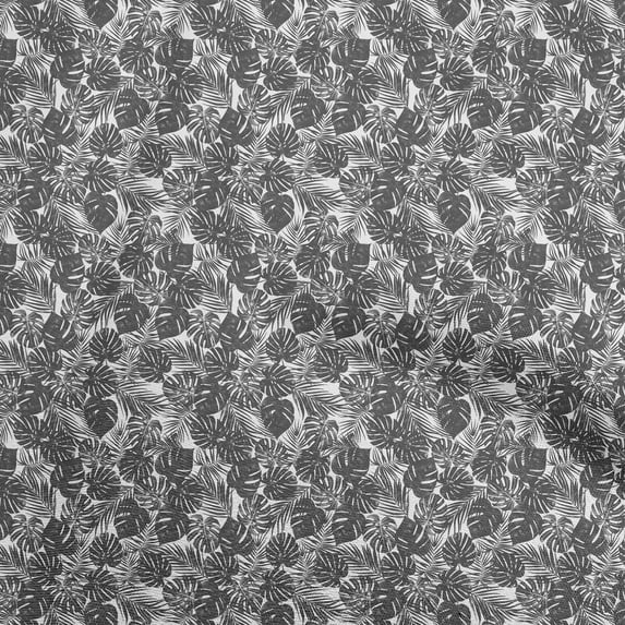 oneOone Viscose Jersey Black Fabric Tropical Craft Projects Decor Fabric Printed By The Yard 60 Inch Wide