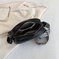 thumbnail image 3 of Bolsa De Hombro Bolso bandolera de piel de vaca de primera capa, bandolera con letras a la moda para el trabajo (negro) Likrtyny  Para Estrenar, 3 of 9