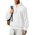 thumbnail image 4 of Ceisia Men Waffle Knit Stand Collar Full Zip Fleece Jacket Loose Fit Long Sleeve Pocket Daily Casual Outer Coat Gift, 4 of 9