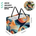 thumbnail image 2 of Geometric Cube Large Capacity Reusable Beach Bag with Storage Bins and Shopping Basket - Foldable Oxford Cloth Tote for Beach, Pool, and Laundry, 2 of 7