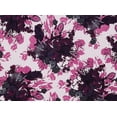 thumbnail image 2 of Zelouf Floral Print On Charmeuse  , Sewing, DIY, Crafts Fabric by the Yard, Purple Pink, 10 Yard, 2 of 2