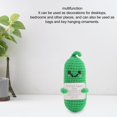 thumbnail image 3 of Cucumber Crochet Doll, Multifunctional Emotional Support Crochet Doll  for Ornament, 3 of 8