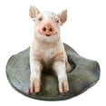 thumbnail image 2 of Country Farmside Western Adorable "Babe" Pink Pig In Cowboy Hat Figurine 5.25"H, 2 of 7
