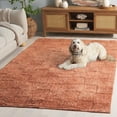 thumbnail image 3 of SAFAVIEH Easy Care Coty Checkered Area Rug, Rust, 6' x 6' Square, 3 of 11