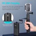 thumbnail image 4 of Bank Handle Grip Universal Battery Grip Built-in 4800mAh Battery with Indicator 1/4in Screw Hole & Camera Adapter Type-C Input/Output Wireless Remote Control Compatible with 12/11/10/, 4 of 7