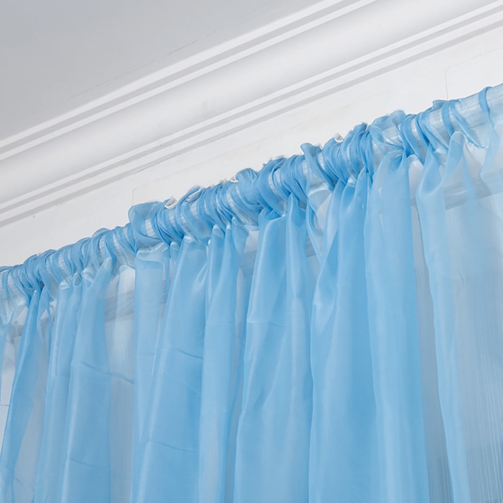 Lloopyting Contemporary Blue Daffodil Flower Blackout Curtains, 100 x 130 cm