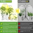 thumbnail image 2 of Full Spectrum Grow Lights for Indoor Plants Height Adjustable Aluminum Alloy Plant Growing Lamps with Detachable Tripod Stand, Auto On/Off Timer, 2 of 7