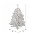 thumbnail image 3 of Vickerman 2' Crystal White Spruce Artificial Christmas Tree, Unlit, 3 of 4