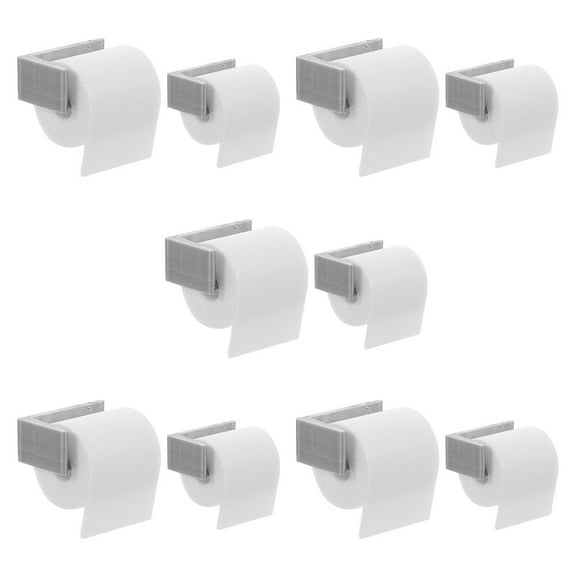 Phenofice Dollhouse Toilet Papers White Pla 10Pcs