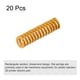 thumbnail image 3 of Resorte Troquel 8mm OD 30mm Largo 20 Piezas Compresión Amarillo Unique Bargains, 3 of 5