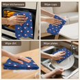 thumbnail image 6 of 2 Pcs Funny Kitchen Towels,Blue Christmas Santa and Snowflake Pattern Microfiber Dish Towels,Kitchen Tea Towels,Kitchen Towel Set (18" X 26"), 6 of 7