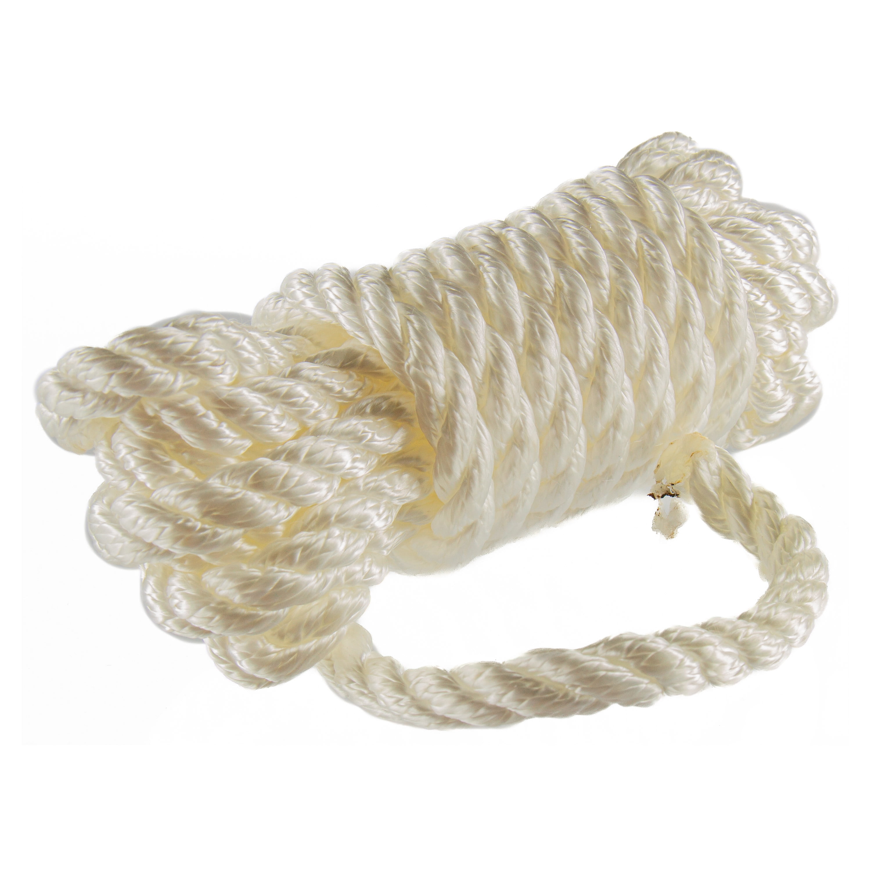 (2 pack) Ozark Trail Marine Dock Line, 3/8 in x 10 ft Twisted Nylon, 600 lb Load Capacity