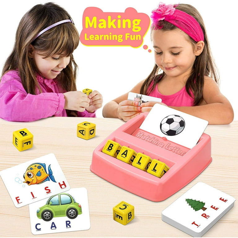 Narrio Educational Toys For 3 4 5 Year Old Girls Gifts Matching Letter Spelling Games Abc Learning Kids Ages Christmas Birthday