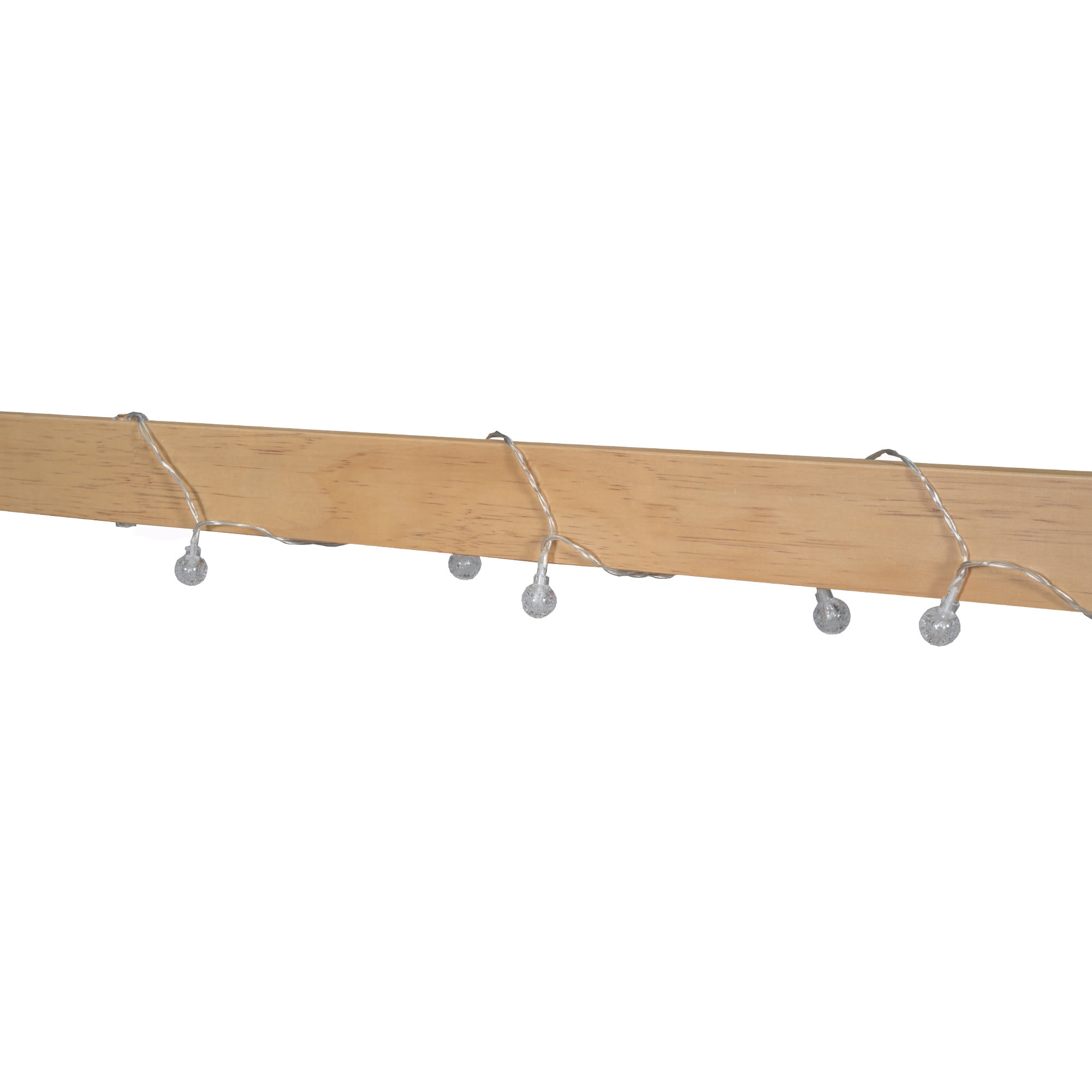 Bellemave Full Size House Bed with LED Light and Fence, Wooden Montessori Floor Bed with Window for Boys Girls, No Box Spring Required (Natural)