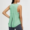 thumbnail image 2 of Chbgutlmr Yoga Tops for Women Round Neck Sleeveless Split Back Loose Athletic Gym Workout Running Tops, 2 of 5