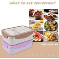 thumbnail image 4 of Fiambrera Ensalada, Fiambrera Infantil 1400 Ml, Fiambrera Infantil Adulto, 3 Compartimentos, Fiambrera Infantil Con, 4 of 5