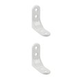 thumbnail image 4 of Youkk Heavy Duty Shelf Bracket Wall Hanging L Shaped Brackets Shelve White 2 Inch 2Set, 4 of 6