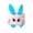Pink, variant on Mecorevxz Imitation Rattan Handheld Flower Basket Ears Paper Rope Woven Handheld Basket Flower Shop Imaginative Flower Arrangement Basket Green Plants Basket Suitable for Easter Decorations