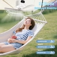 thumbnail image 4 of Ventilador de techo geonfi inalámbrico portátil con mando a distancia de 10040 mAh, color blanco, 4 of 8