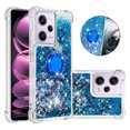 thumbnail image 1 of Funda para Xiaomi Redmi Note 12 Pro 5G con Brillo Líquido Flotante, Purpurina, Parachoques y Anillo Giratorio Soporte, 1 of 5