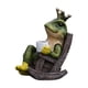 thumbnail image 1 of Figura de rana de resina de simulación, lindas, encantadoras y divertidas esculturas de ranas, estatuas de animales S, 1 of 9