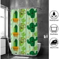thumbnail image 4 of Coolnut Shower Curtain Set with Hooks Desert Plants Polyester Waterproof Bath Curtain72" x 72", 4 of 6