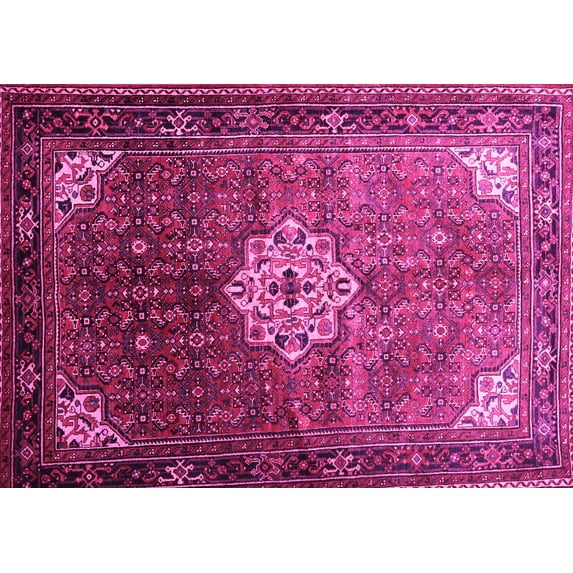Ahgly Company Indoor Rectangle Persian Pink Traditional Area Rugs, 2' x 4'