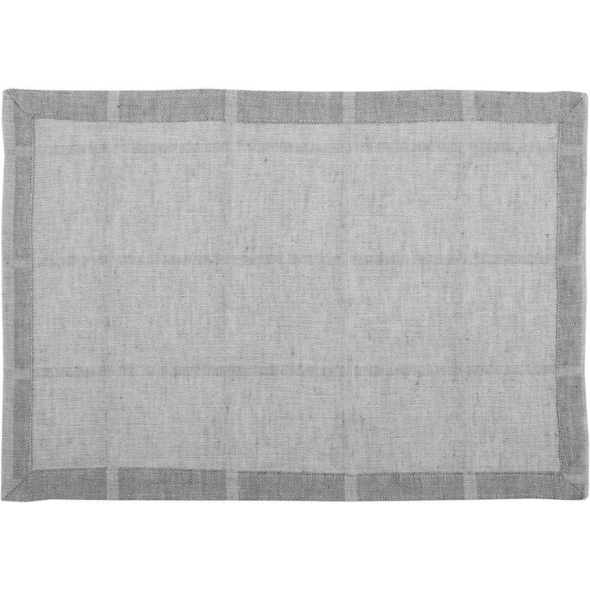 Julie Grey Plaid Placemat Set of 6 12x18