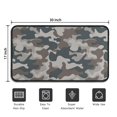 thumbnail image 5 of Beige Blue Camo Mixed Shapes Pattern Door Rugs,Washable Non Slip Door Mats Indoor,Decorative Door Mats,Entry Mat Indoor for Entrance,Bedroom,Kitchen,Bathroom,30"x17", 5 of 6