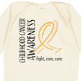 thumbnail image 4 of Inktastic Childhood Cancer Awareness- Fight, Care, Cure Boys or Girls Long Sleeve Baby Bodysuit, 4 of 5