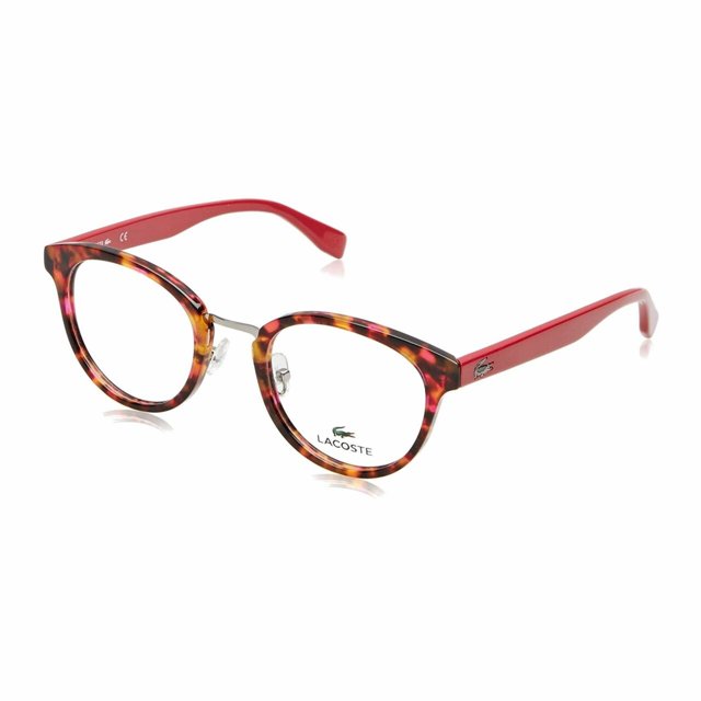 Anteojos de acetato para mujer Lacoste L2777-215 Rose Havana Round Lacoste L2777-215