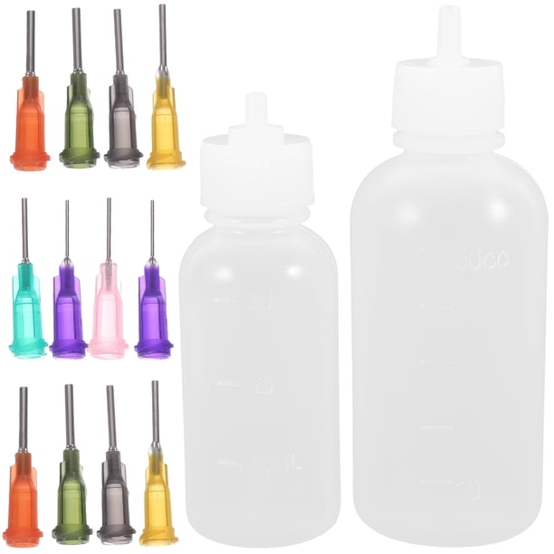 1 juego de herramientas de cerámica, botella exprimible para esmaltado de cerámica, botellas para esmaltado de cerámica con aplicador de punta fina con aguja.