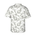 thumbnail image 3 of Haiem Hand Drawn Rabbit Printed Hawaiian Shirt for Men - Men’s Casual Beach Summer Shirts - Stretch Fabric with Modern Fit-3X-Large, 3 of 9