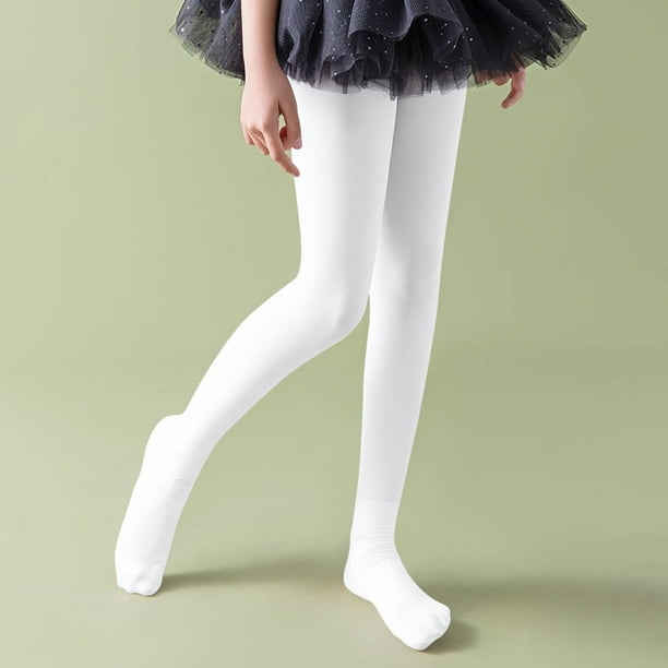 Cowsor Toddler Baby Girls Winter Fleece Lined Leggings Knit Thick Warm Full Length Tights Basic Velvet Pants